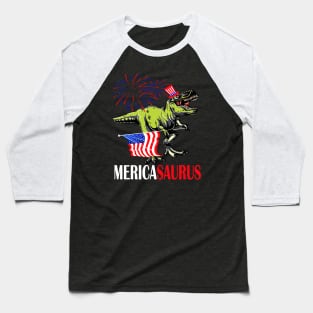 Mericasaurus 4th of july independence day gift Baseball T-Shirt